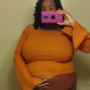 Funky Bell Sleeved Off The Shoulders Top